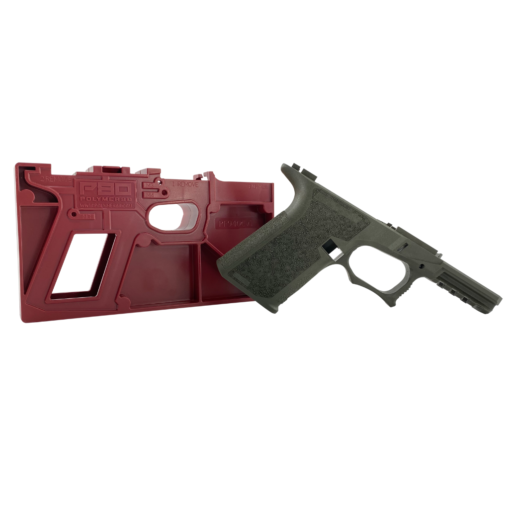 P80 PF940C 80 Percent Compact Pistol Frame Kit – OD Green – 80